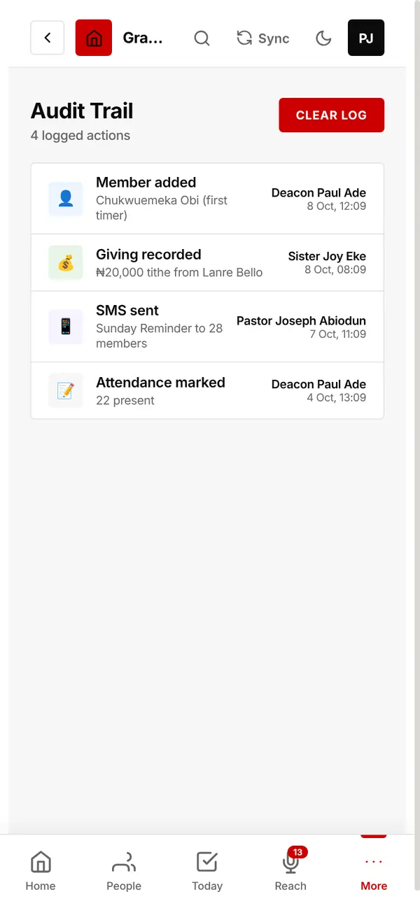 Audit Trail