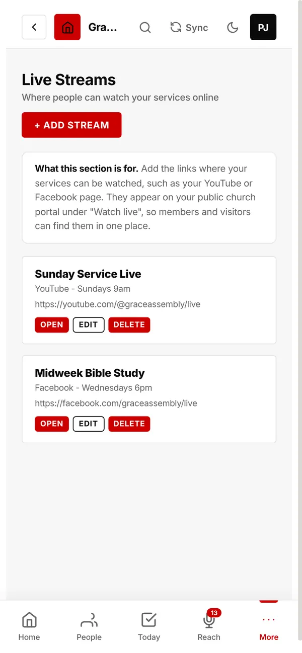 Live Streams