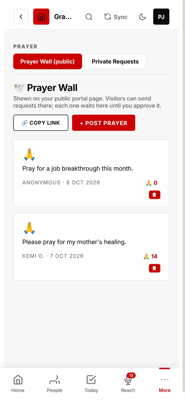 Prayer Wall