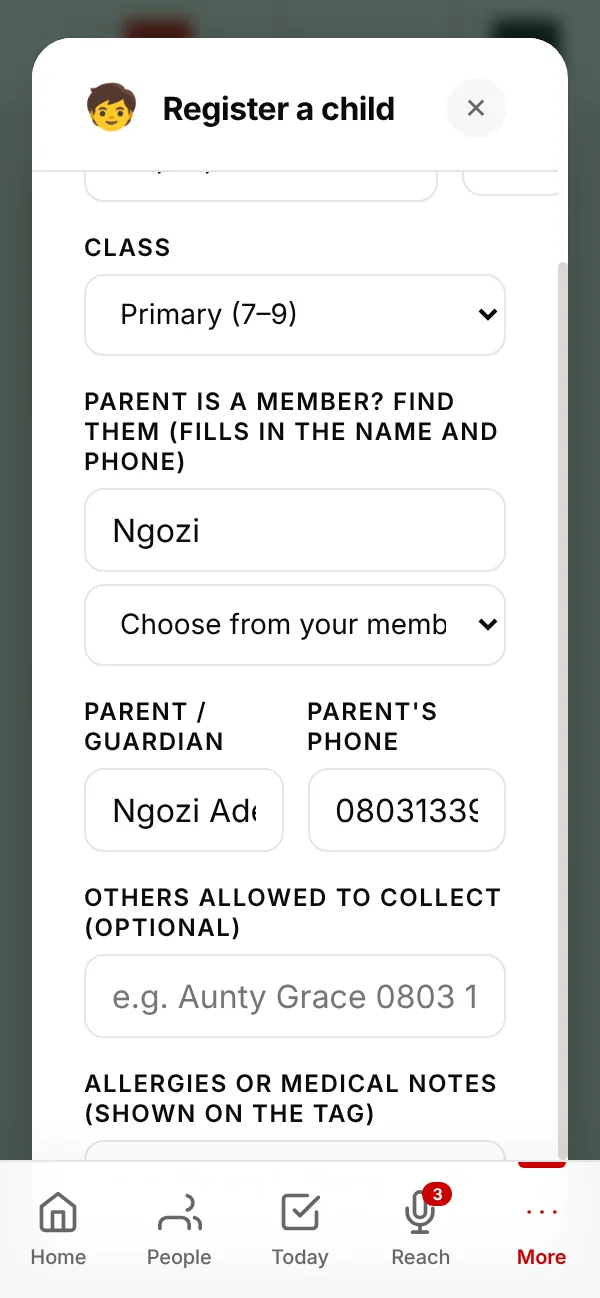 Find the parent among your members