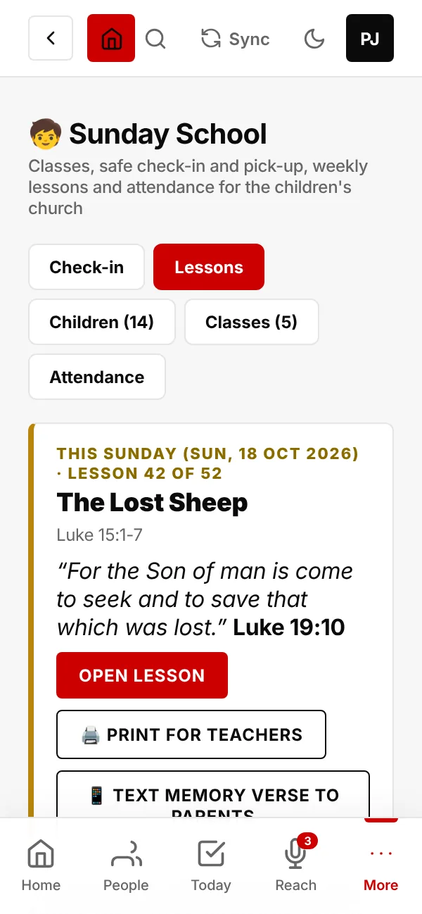 This Sunday's lesson and memory verse