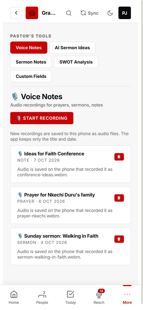 Voice Notes